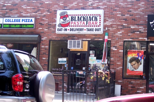 photo of the Blackjack Pasta Bar (now Lilly's Gourmet Pasta Express), Boston, MA