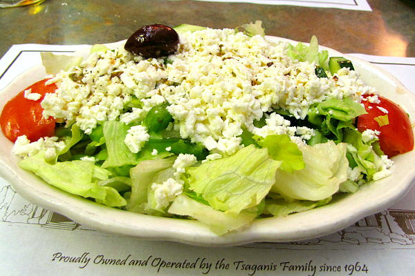 photo of Greek salad from Christo's Restaurant, Brockton, MA