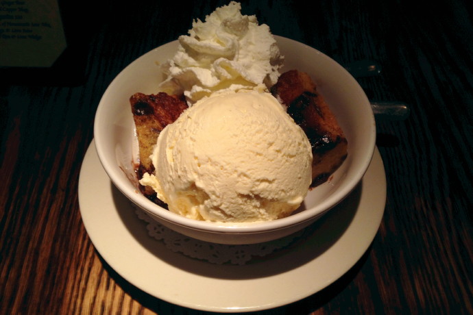 photo of bread pudding from the Dogwood Cafe, Jamaica Plain, MA