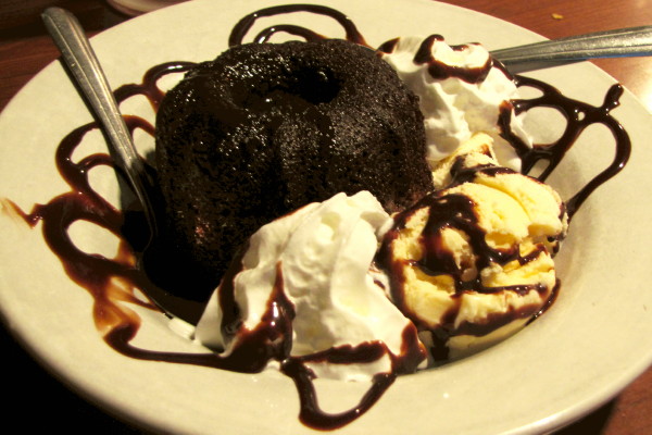 photo of chocolate lava cake from Finnegan's Wake, Walpole, MA