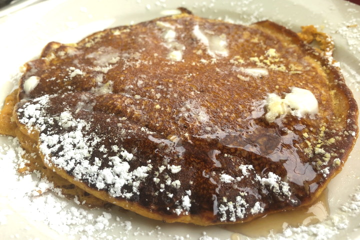 photo of a pumpkin pancake from The Grill and Eye, Weymouth, MA