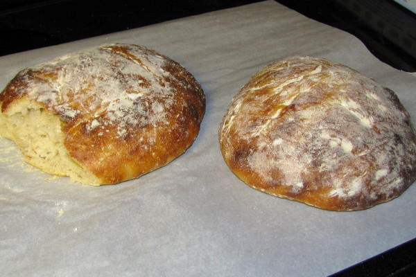 photo of homemade country bread