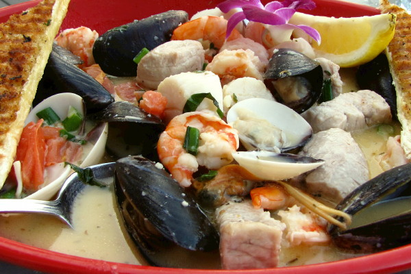 photo of bouillabaisse from the Inn at Bay Pointe, Quincy, MA