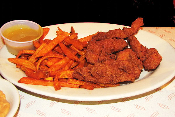 photo of house-made chicken fingers from Strip-T's Restaurant, Watertown, MA