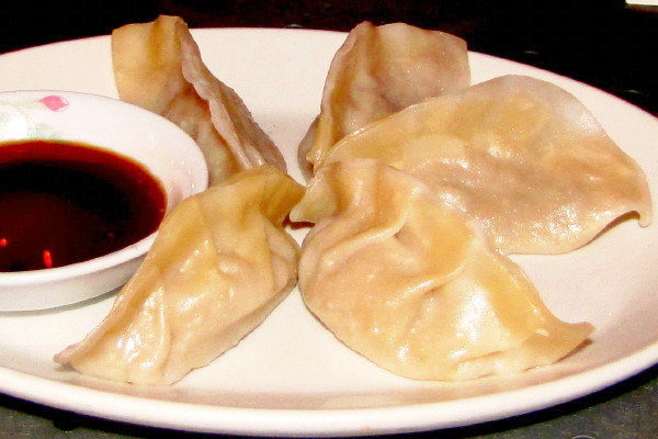 photo of beef gyoza from Village Sushi and Grill, Roslindale, MA
