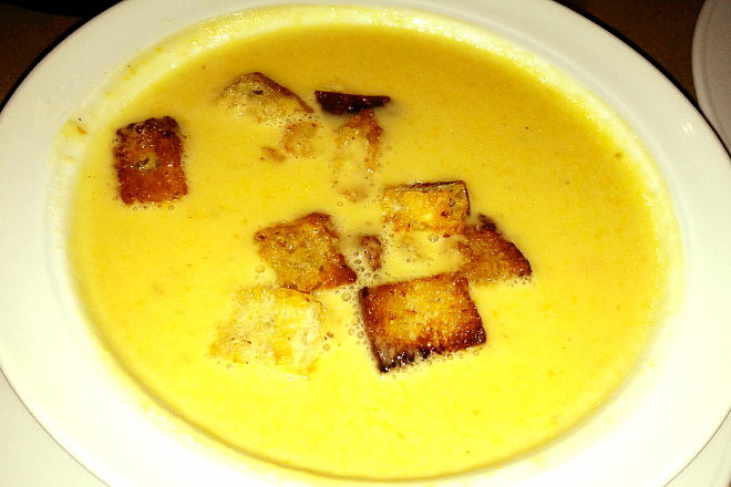 photo of beer and cheese soup from jm Curley, Boston, MA