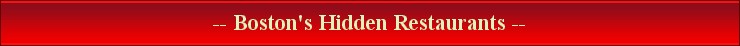 Boston's Hidden Restaurants logo