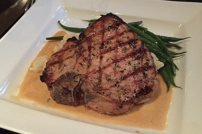 photo of a pork chop from 75 Chestnut, Boston, MA