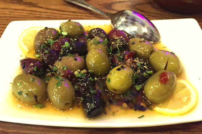 photo of mixed olives from Aladdin's Grill, Revere, MA