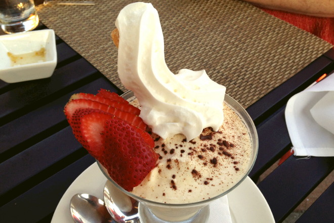 photo of tiramisu from Allora Ristorante, Marlborough, MA
