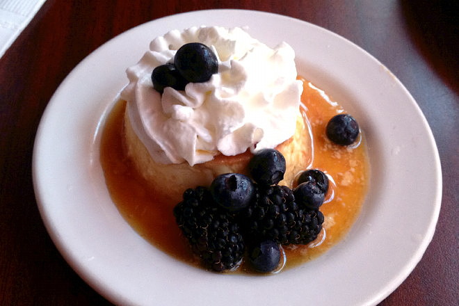 photo of flan from Angela's Cafe, East Boston, MA (from hiddenboston.com)