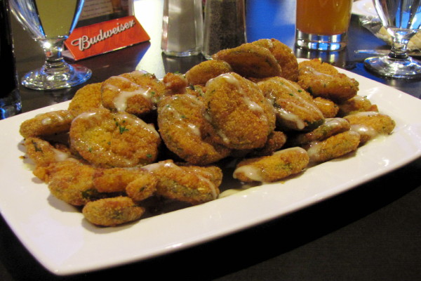 photo of fried pickle slices from Annabelle's Restaurant, Hyde Park, MA