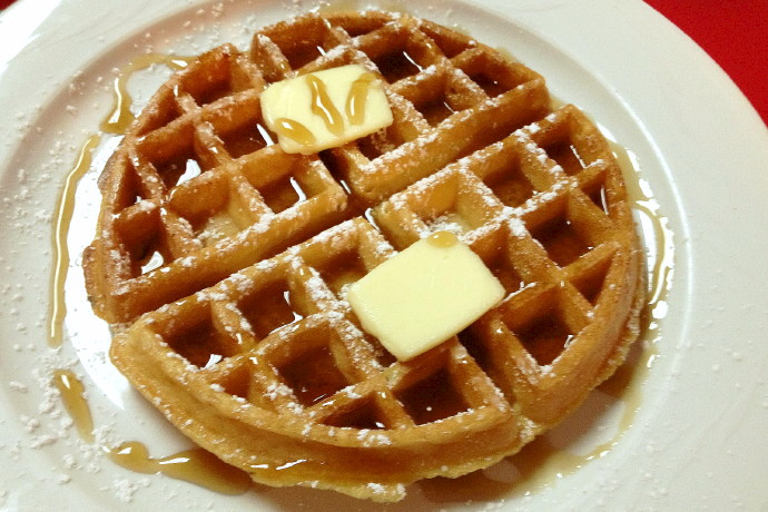 photo of a waffle from Ashley's, Braintree, MA