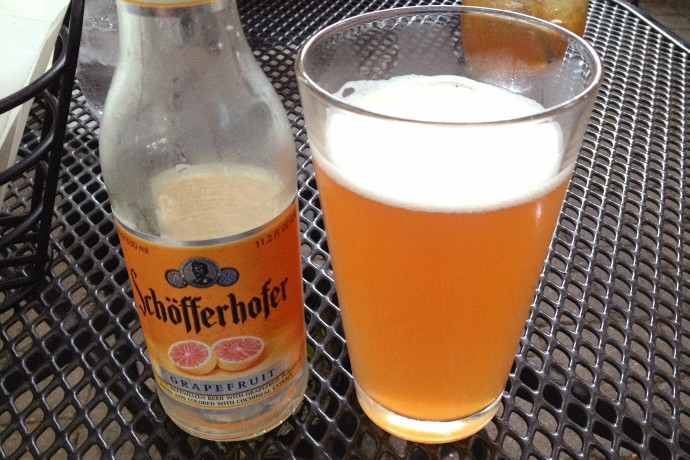photo of Schofferhofer Grapefruit Beer from the Ashmont Grill, Dorchester, MA