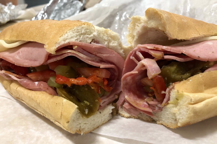 photo of Italian sub from Avellino's, Medford, MA