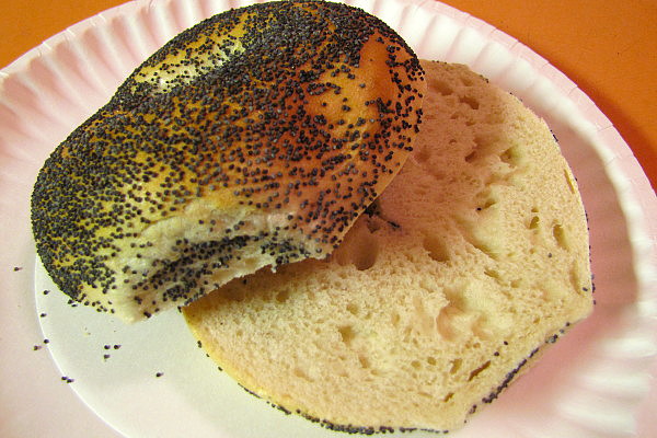 photo of poppy seed bagel from Back Bay Bagel Company, Brockton, MA
