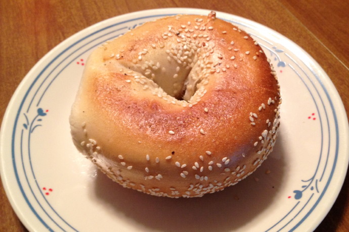 photo of sesame bagel from Back Bay Bagel Company, Brockton, MA