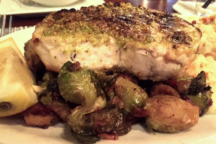 photo of grilled swordfish from Bay Pointe Waterfront Restaurant, Quincy, MA