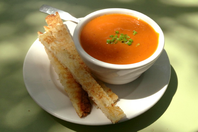 photo of roasted tomato soup from Beach Plum Bakery Cafe, South Dartmouth (Padanaram Village), MA