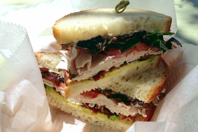 photo of a turkey, bacon, and avocado sandwich from Beach Plum Bakery Cafe, South Dartmouth (Padanaram Village), MA