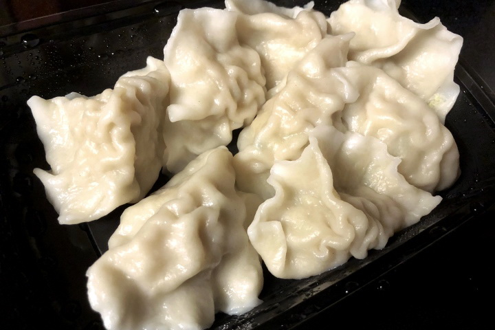 photo of dumplings with pork and cabbage from Beijing, Lexington, MA