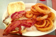 photo of bacon cheeseburger from Bliss Bros. Dairy, Attleboro, MA