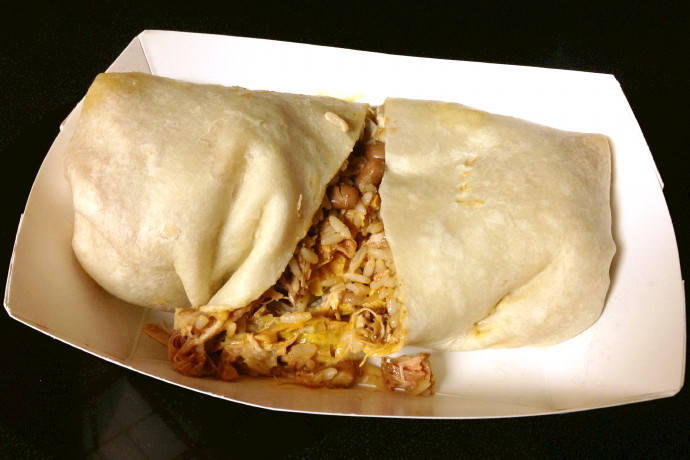 photo of buffalo chicken burrito from Blue Ribbon BBQ, Arlington, MA
