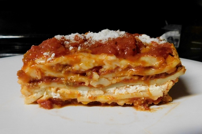 photo of lasagna from Bob's Italian Foods, Medford, MA
