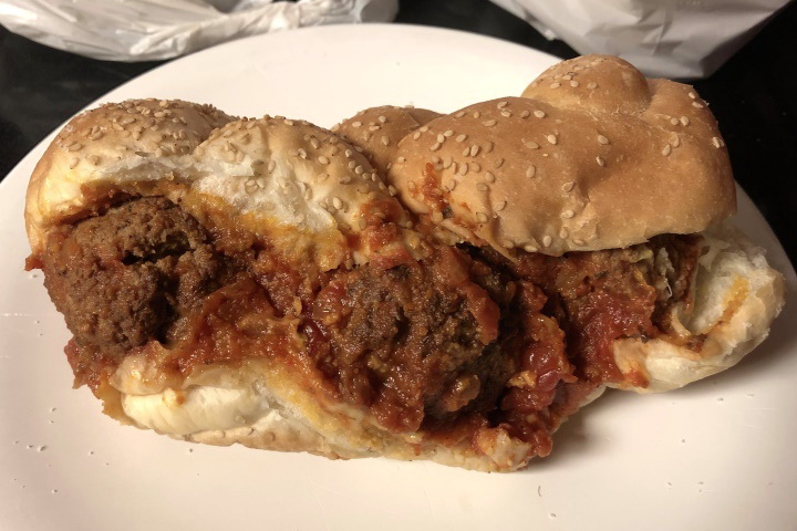 photo of meatball sub from Bob's Italian Foods, Medford, MA