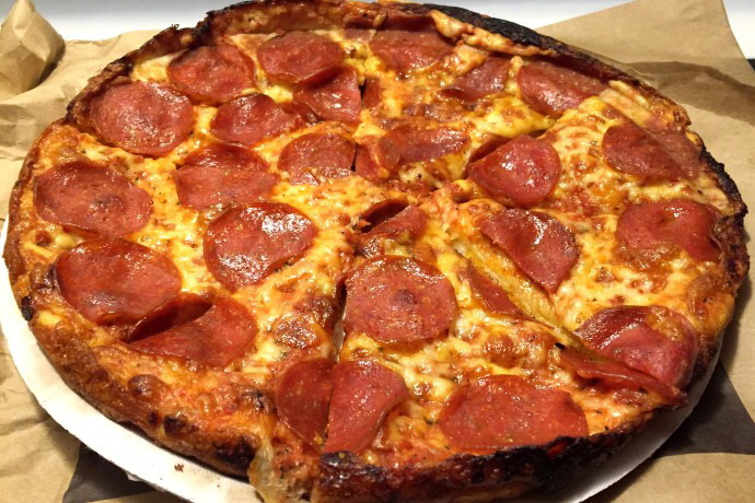 photo of pepperoni pizza from Braintree Brewhouse, Braintree, MA