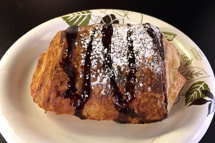 photo of chocolate croissant from Breadbasket Bakery and Cafe, Hull, MA