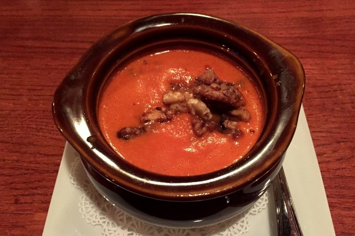 photo of tomato bisque from Brothers Restaurant, Brookline, MA