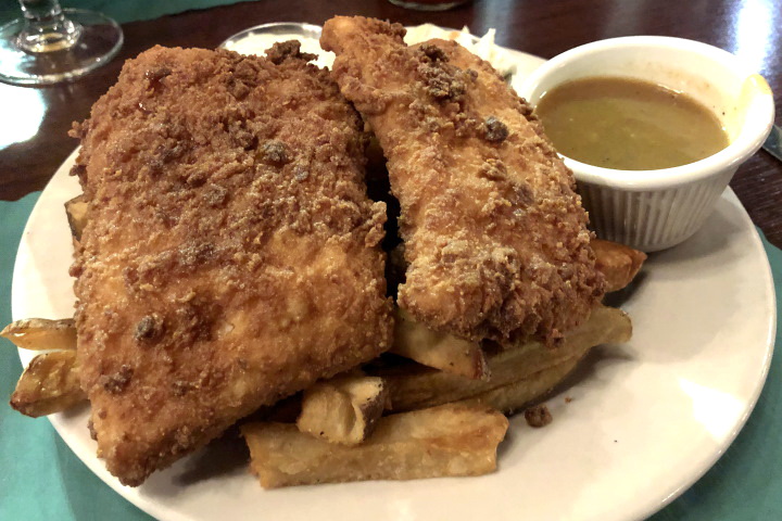 photo of fish and chips from Bunratty Tavern, Reading, MA