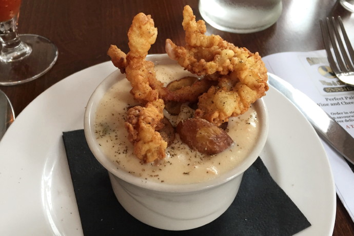 photo of clam chowder from CK Pearl, Essex, MA