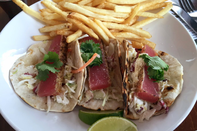 photo of tacos with seared tuna from CK Pearl, Essex, MA, MA