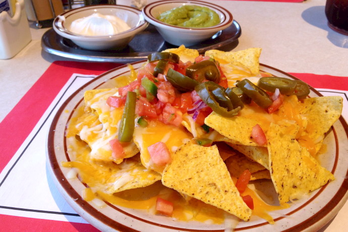 photo of nachos from Cabot's Ice Cream and Restaurant, Newton, MA