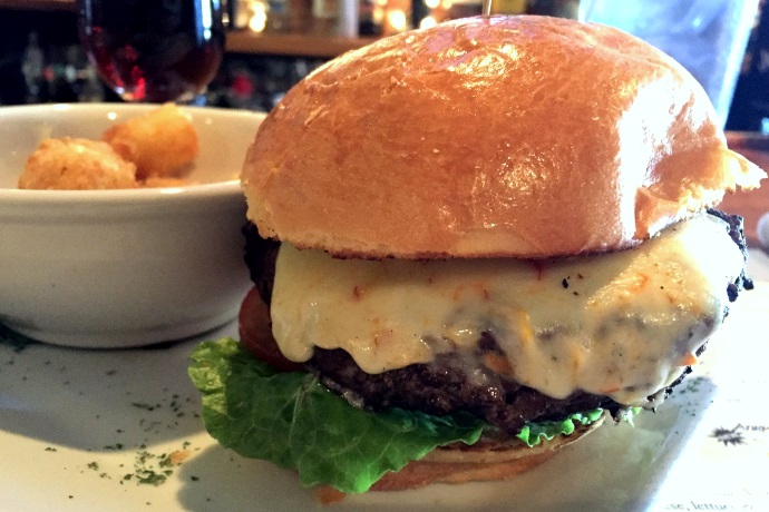 photo of a Ghost Pepper Burger from Cagney's, Quincy, MA