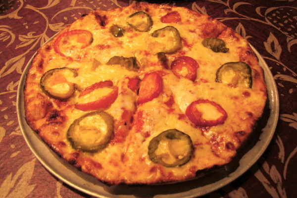 photo of hot pepper pizza from Campanale's, Braintree, MA