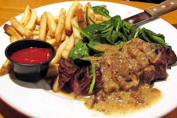 photo of steak frites from Cast Iron Kitchen, Maynard, MA
