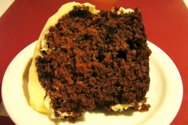 photo of carrot cake from Chelsea Royal Diner, Brattleboro, VT
