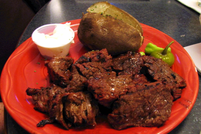 photo of steak tips from Conrad's, Norwood, MA