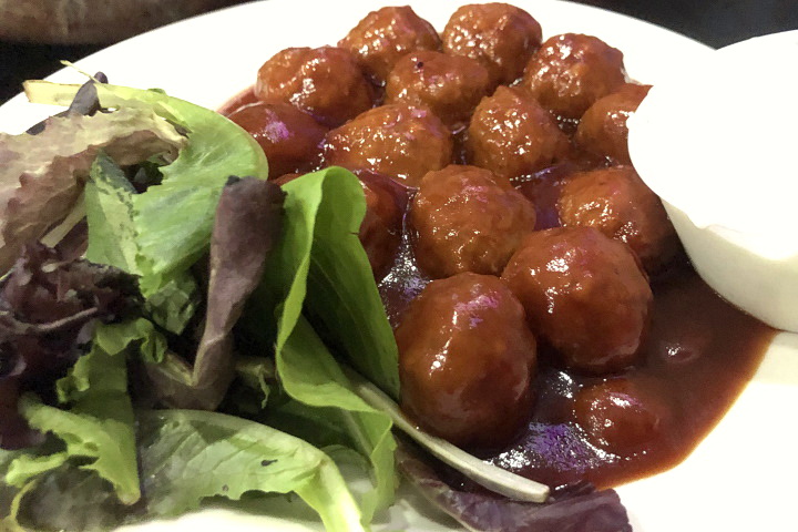 photo of drunken buffalo meatballs from Coop's Bar and Grille, Quincy, MA
