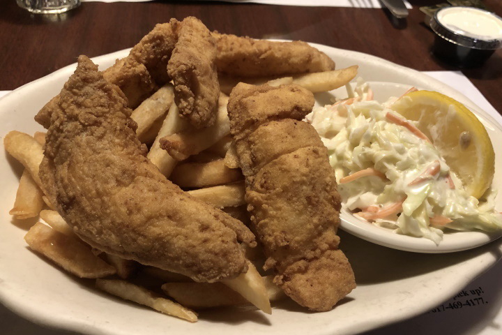 photo of fish and chips from the Corrib Pub, West Roxbury, MA