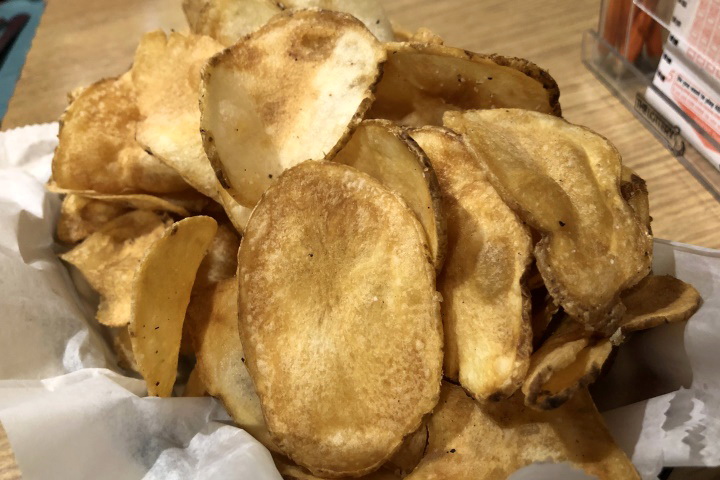 photo of house-made potato chips from Cronin's Publick House, Quincy, MA