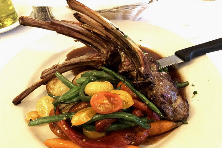 photo of lamb chops from Delfino, Roslindale, MA