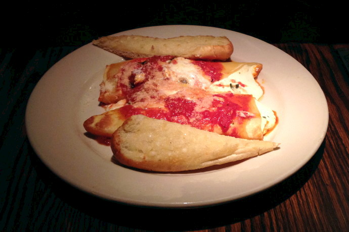 photo of manicotti from the Dogwood Cafe, Jamaica Plain, MA