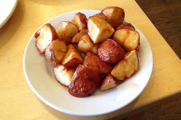 photo of home fries from Dot 2 Dot Cafe, Dorchester, MA