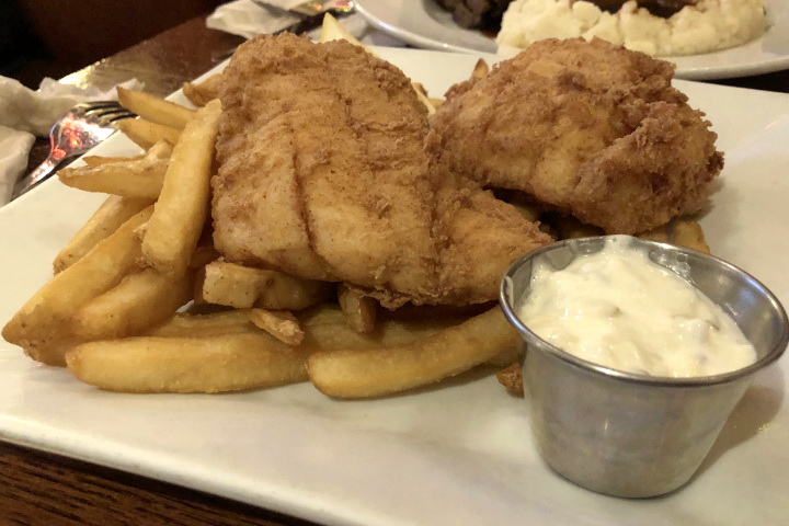 photo of fish and chips from Dunn-Gaherin's Food and Spirits, Newton Upper Falls, MA