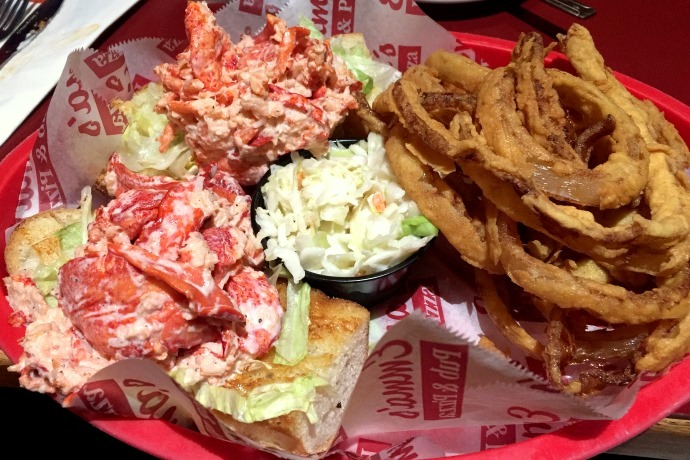 photo of lobster roll from Emma's Pub and Pizza, Bridgewater, MA