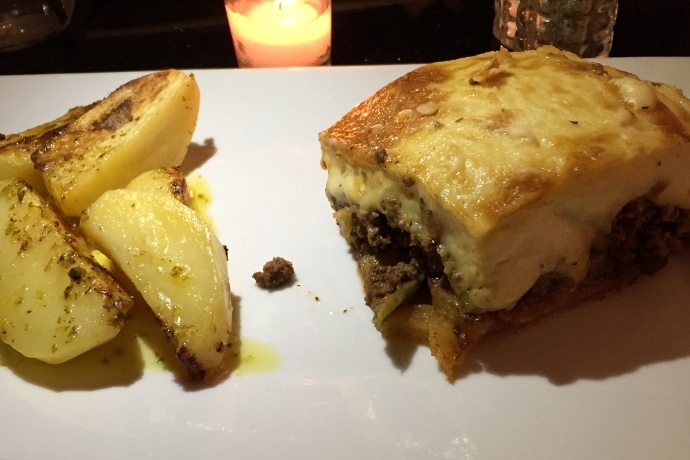 photo of moussaka from Esperia Grill, Brighton, MA